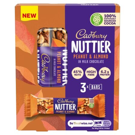Cadbury Nuttier Almond And Peanut 120g
