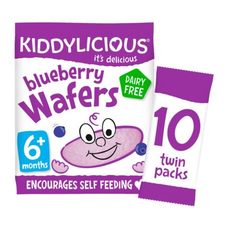 Kiddylicious Blueberry Wafers 10 x 4g