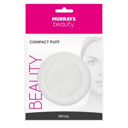 COSMETIC COMPACT PUFF WHITE