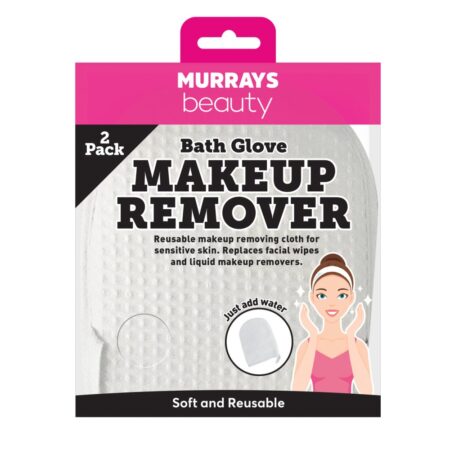 MAKE UP REMOVAL BATH GLOVE X2
