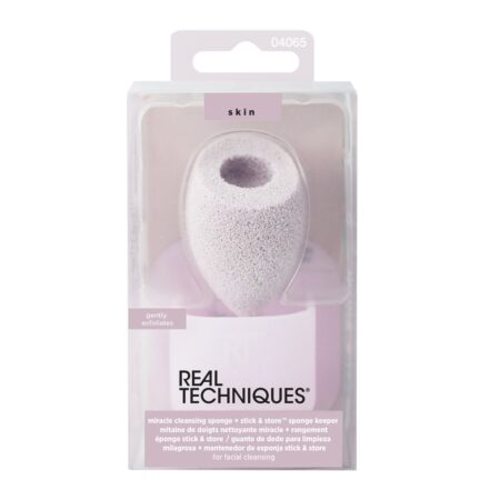 REAL TECHNIQUES FACIAL CLEANSING SPONGE AND CADDY