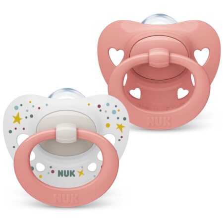 SIGNATURE PINK SILICONE SOOTHER S1 2PK
