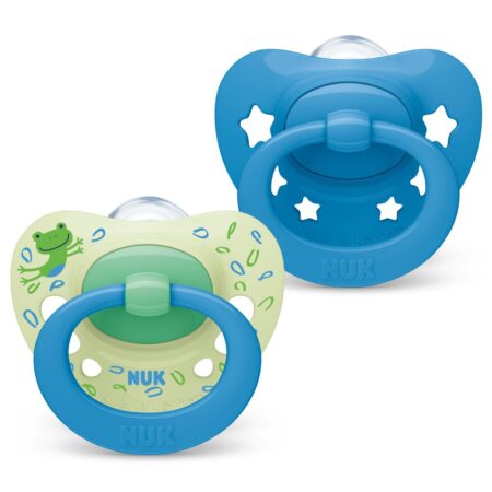 SIGNATURE BLUE SILICONE SOOTHER S2 2PK