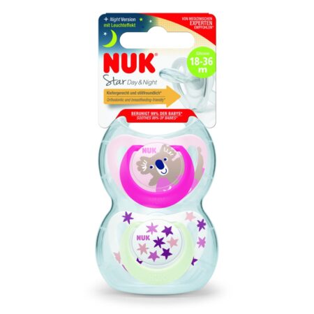 STAR DAY NIGHT SOOTHER S3 PINK