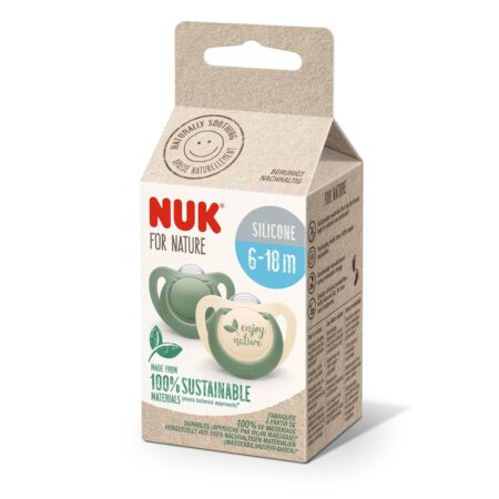 NUK FOR NATURE SOOTH S2 2PK GR
