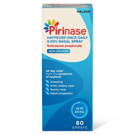 Pirinase Hayfever Allergy Decongestant Once Daily Nasal Spray 60 per pack