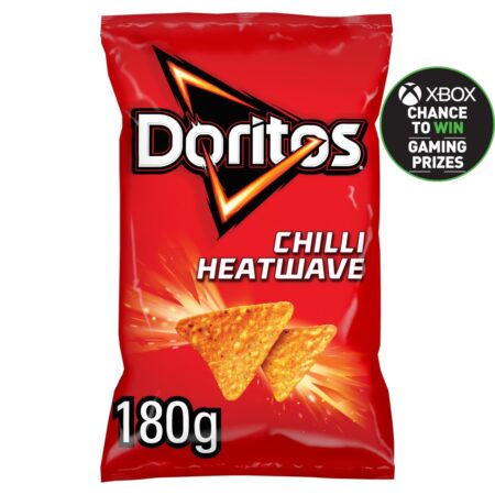 Doritos Chilli Heatwave Sharing Tortilla Chips Crisps 180g