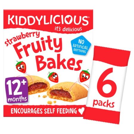 Kiddylicious Strawberry Bakes 6 X 22g