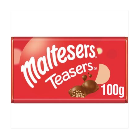 Maltesers Teasers Milk Chocolate & Honeycomb Block Bar 100g