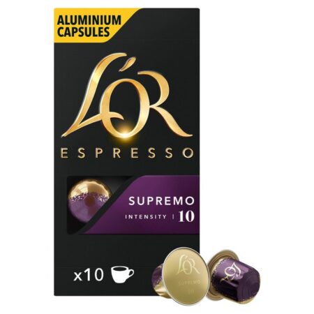 L’OR Espresso Supremo Coffee Pods x10 Intensity 10 52g