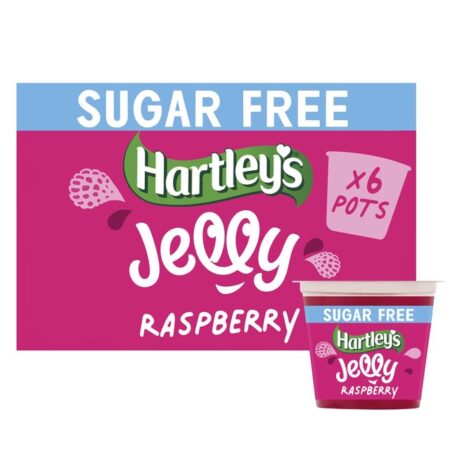 Hartleys No Added Sugar Jelly Raspberry Flavour 6 X 115g