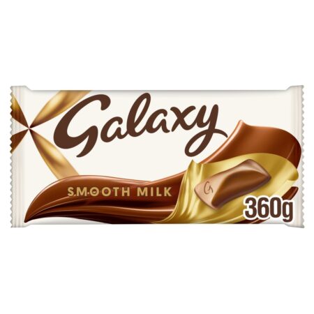 Galaxy Smooth Milk Chocolate Gift Large Sharing Block Bar Vegetarian 360g