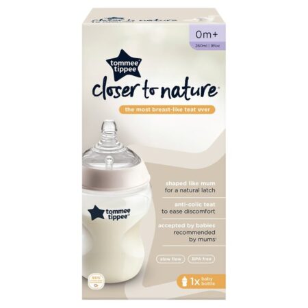 Tommee Tippee Closer To Nature 260ml Bottle 0m+