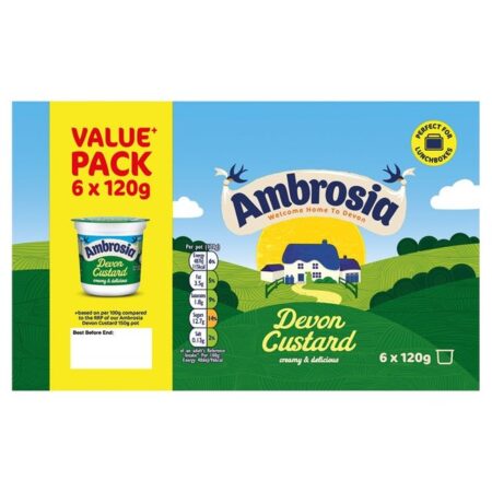 Ambrosia Devon Custard 6 X 120g