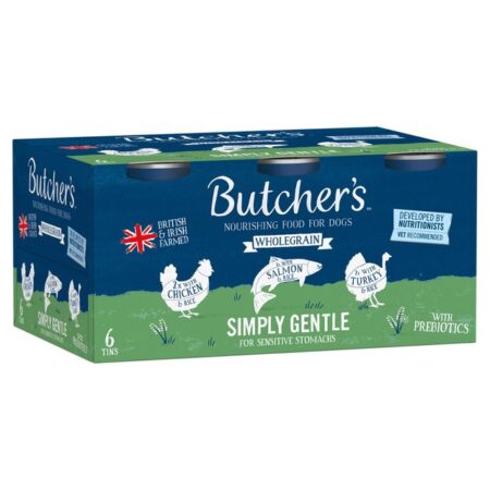 Butcher’s Wholegrain Simply Gentle Dog Food Tins Variety Pack 6 x 390g