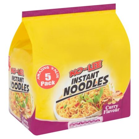 Ko – Lee Instant Noodles Curry Flavour 5 Pack 350g