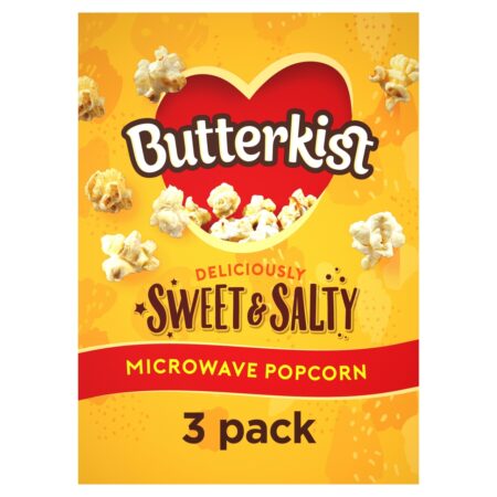 Butterkist Sweet & Salted Microwave Popcorn 3x60g 3 x 60g