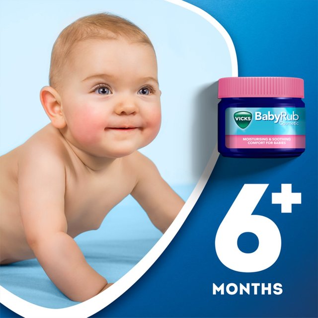Vicks BabyRub Ointment For Soothing and Relaxing Baby Massage Jar 50g - Image 4