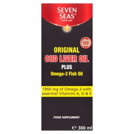 Seven Seas Original Cod Liver Oil Plus Omega – 3 Fish Oil 300ml