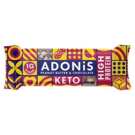 Adonis Peanut Butter & Cocoa High Protein Keto Bar 45g