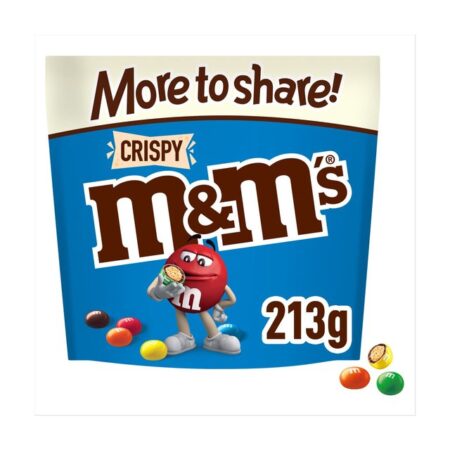 M&Ms Crispy More To Share Pouch 213g