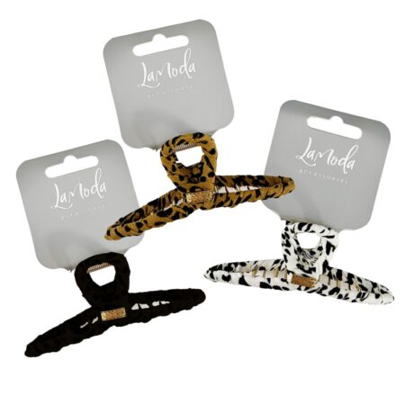 ANIMAL PRINT CLAW CLAMP