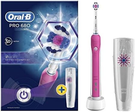 Oral B Pro 680 [Toothbrush+case] Pink