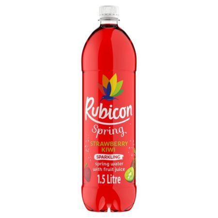 Rubicon Spring Strawberry & Kiwi Sparkling Flavoured Water 1.5L