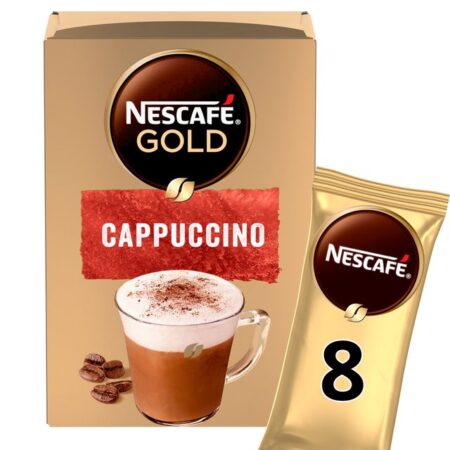 Nescafe Gold Cappuccino Instant Coffee 8 x Sachets 124g