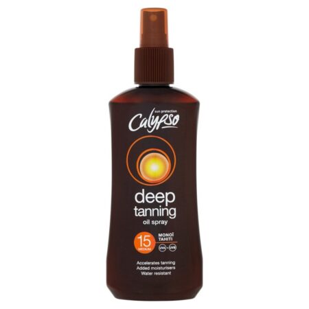 Calypso Sun Protection Deep Tanning Oil Spray 15 Medium 200ml