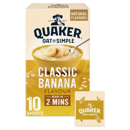 Quaker Oat So Simple Banana Porridge 10 Sachets 348g