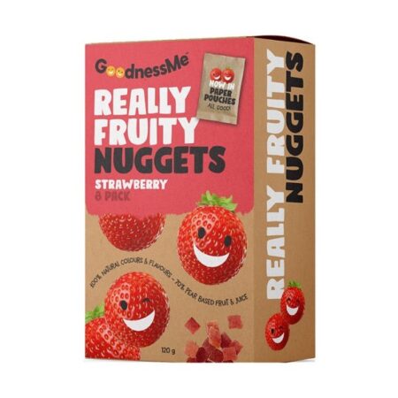 GOODNESS ME – FRUIT NUGGETS – STRAWBERRY 119G
