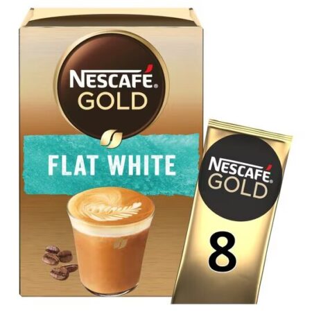 Nescafe Gold Flat White Coffee 8 Sachets 100g