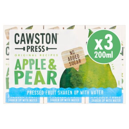 Cawston Press Apple Pear Fruit Water 3 x 200ml