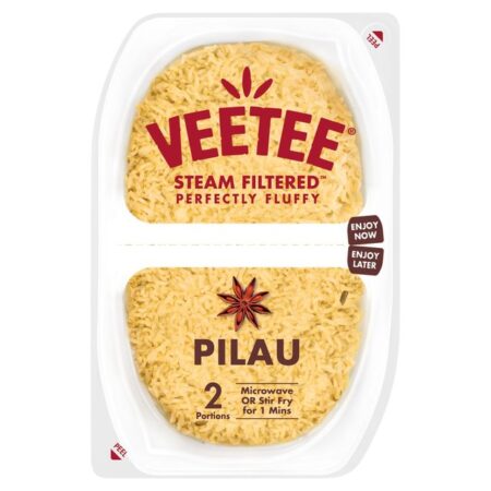 Veetee Heat & Eat Pilau Rice Pots 2x125g