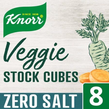 Knorr Vegetable Stock Cubes Zero Salt 8s 72g