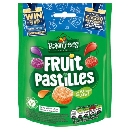 Rowntrees Fruit Pastilles Vegan 143g