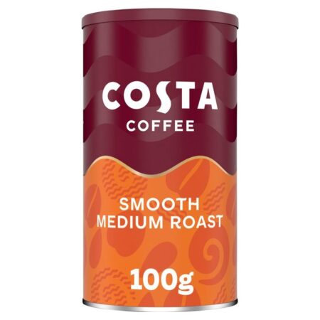 Costa Instant Smooth Medium Roast Coffee 100g