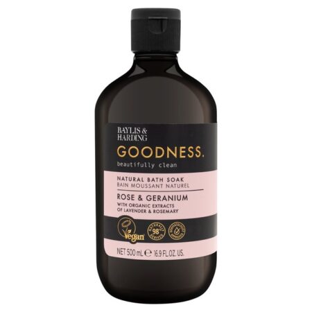 Baylis Harding Goodness Rose Geranium Bath Soak 500ml