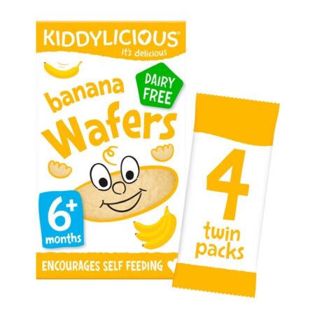 Kiddylicious Banana Wafers 6 Months+ 4 X 4g