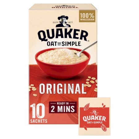 Quaker Oat So Simple Original Porridge Sachets 270g