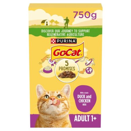 Go-Cat Chicken Duck Dry Cat Food 750g