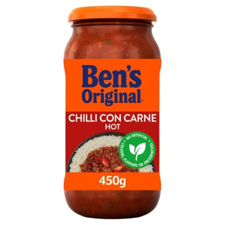 Ben’s Original Hot Chilli Con Carne Sauce 450g