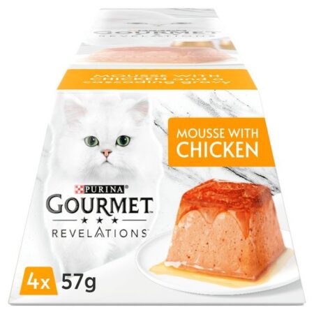 Gourmet Revelations Mousse Chicken In Gravy Wet Cat Food 4x57g
