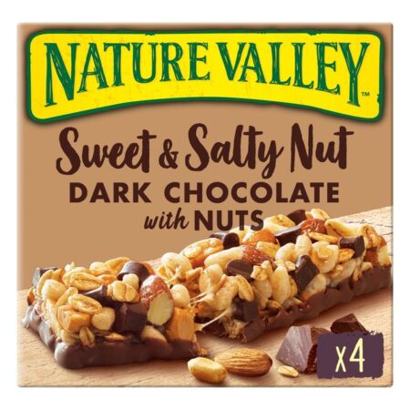 Nature Valley Sweet & Salty Nut Dark Chocolate With Nuts 4 X 30g