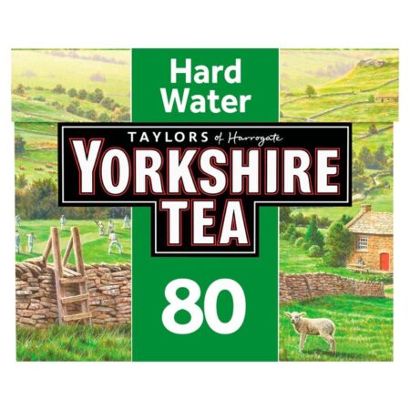 Taylors Of Harrogate Yorkshire Tea For Hard Water 80 Tea Bags 250g