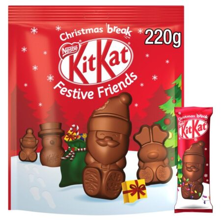 Kit Kat Festive Friends Milk Chocolate Sharing Pouch 220g