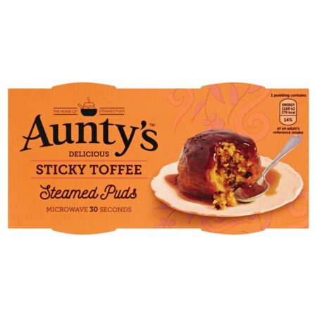 Auntys Sticky Toffee Steamed Puddings 190g