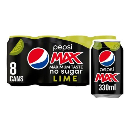 Pepsi Max Lime 8 X 330ml