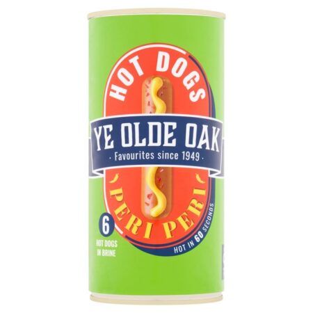Ye Olde Oak Peri Peri Hot Dogs 560g